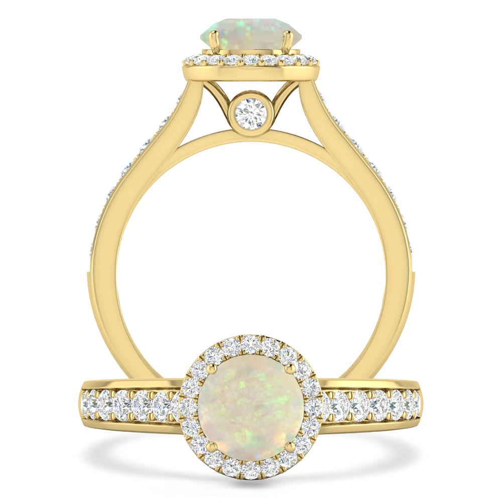 Yellow Gold - Opal