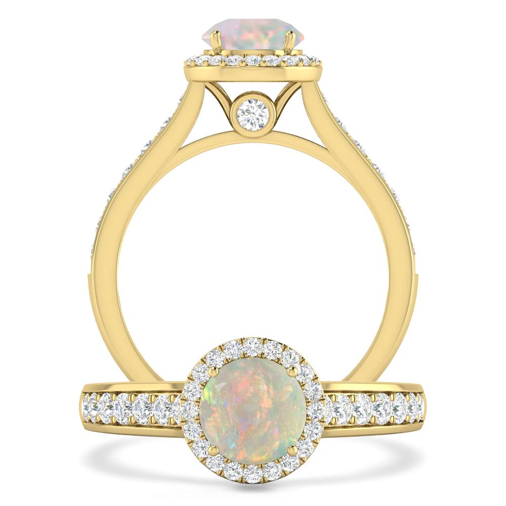 Yellow Gold - Opal