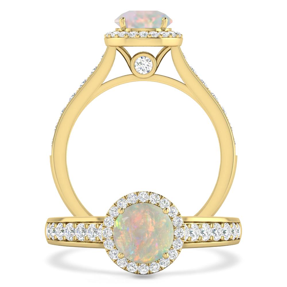 Yellow Gold - Opal
