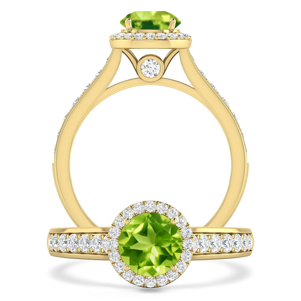 Yellow Gold - Peridot