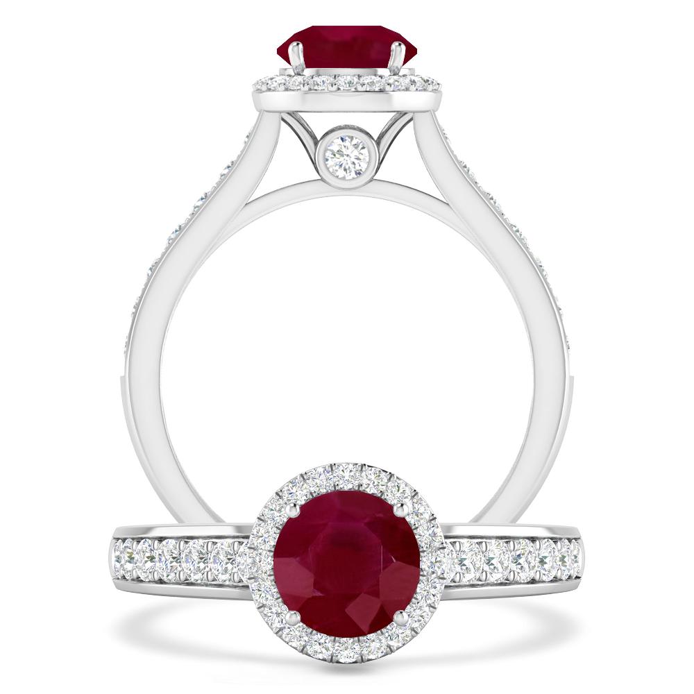 White Gold - Ruby