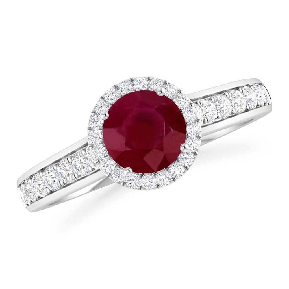 White Gold - Ruby