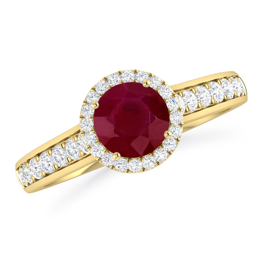 Yellow Gold - Ruby