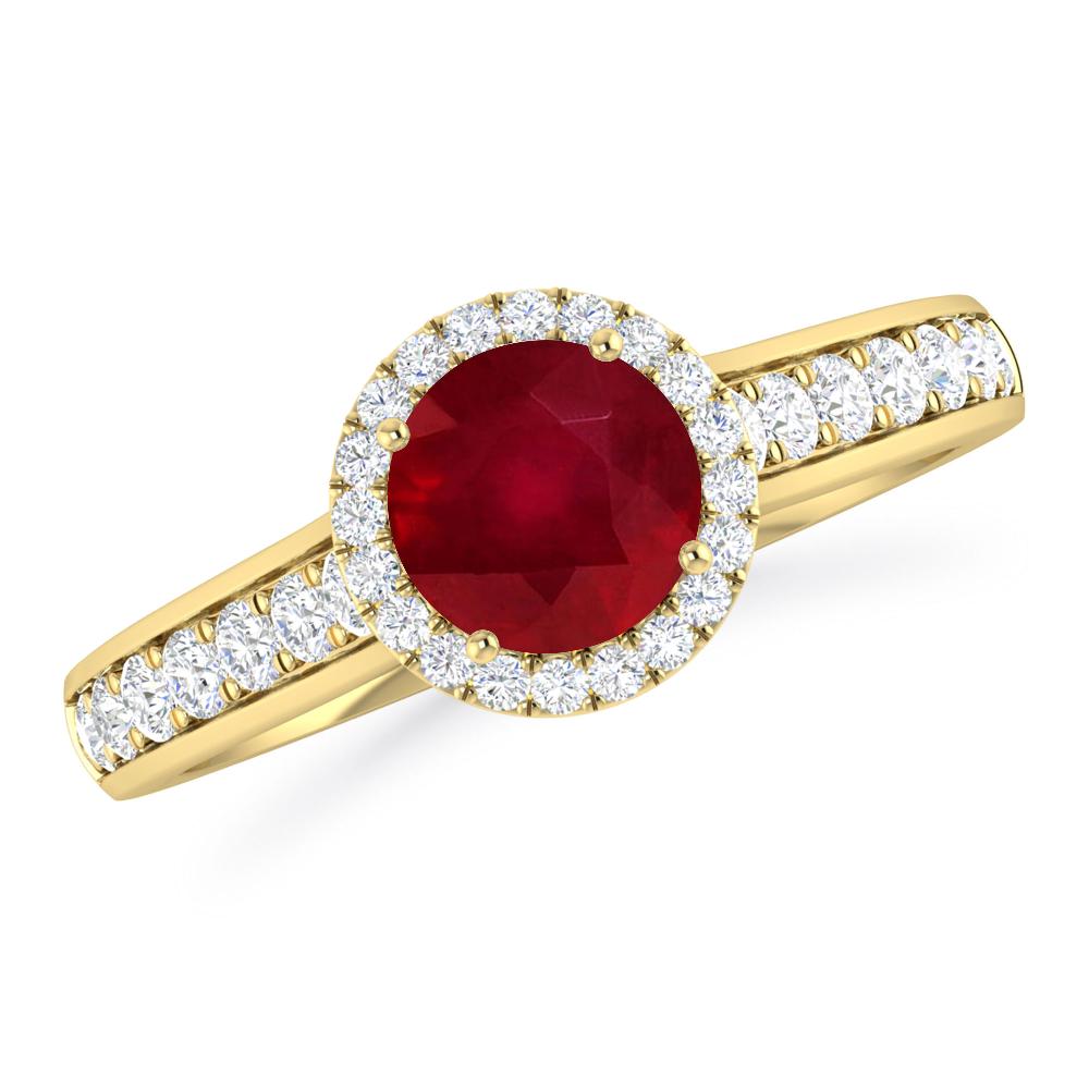 Yellow Gold - Ruby