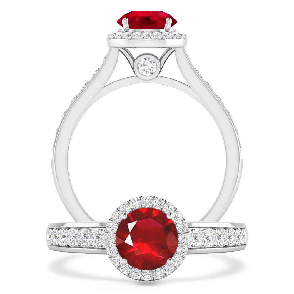 White Gold - Ruby