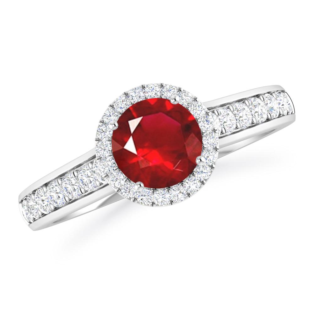 White Gold - Ruby