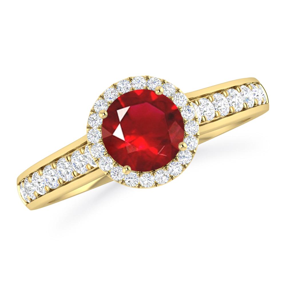 Yellow Gold - Ruby