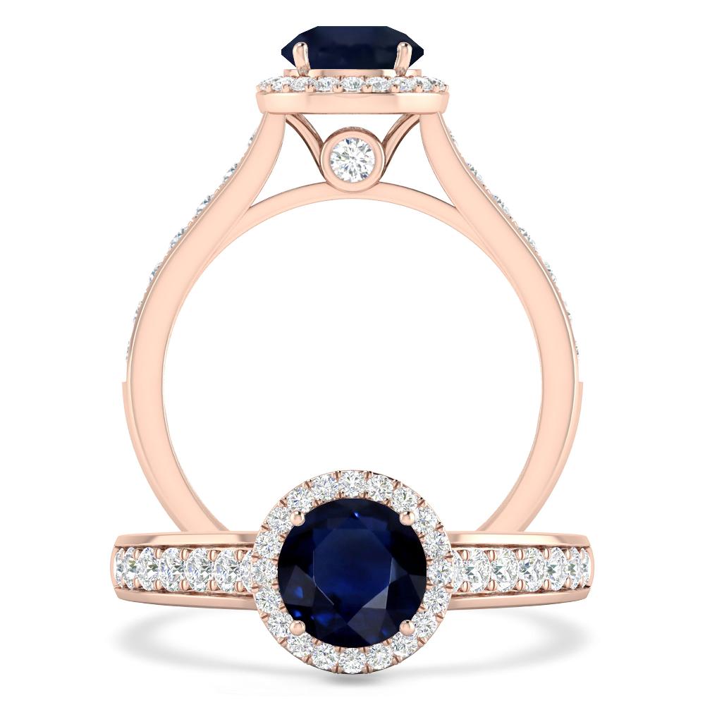 Rose Gold - Sapphire