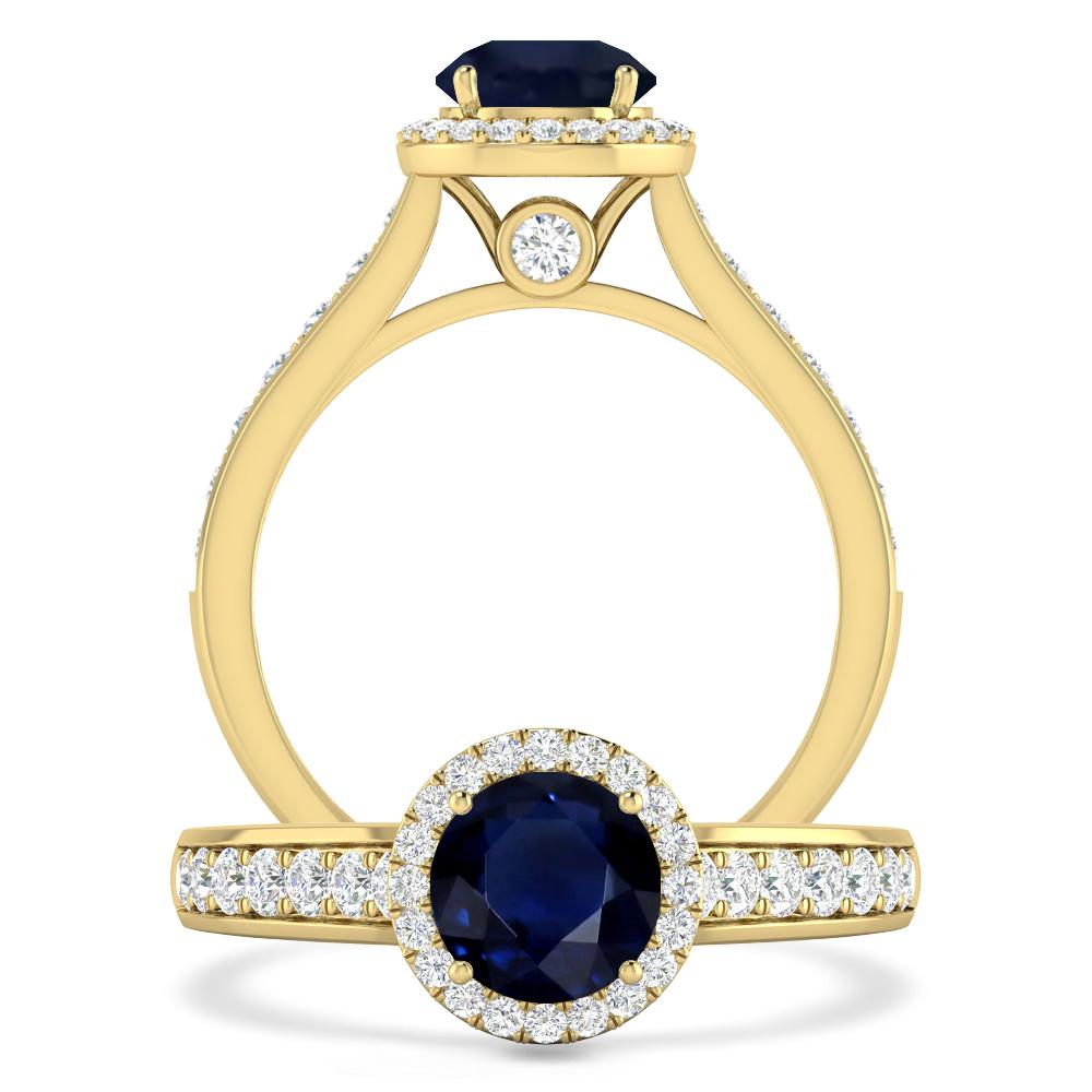 Yellow Gold - Sapphire