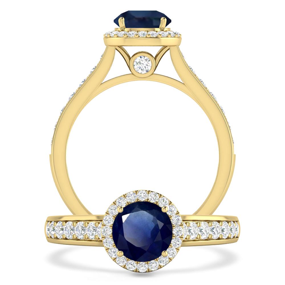 Yellow Gold - Sapphire