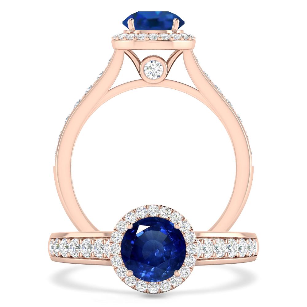 Rose Gold - Sapphire