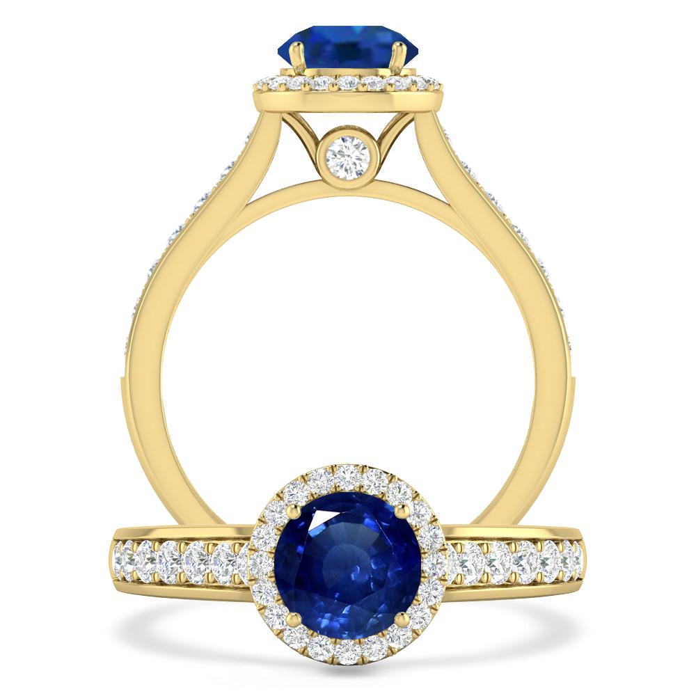 Yellow Gold - Sapphire