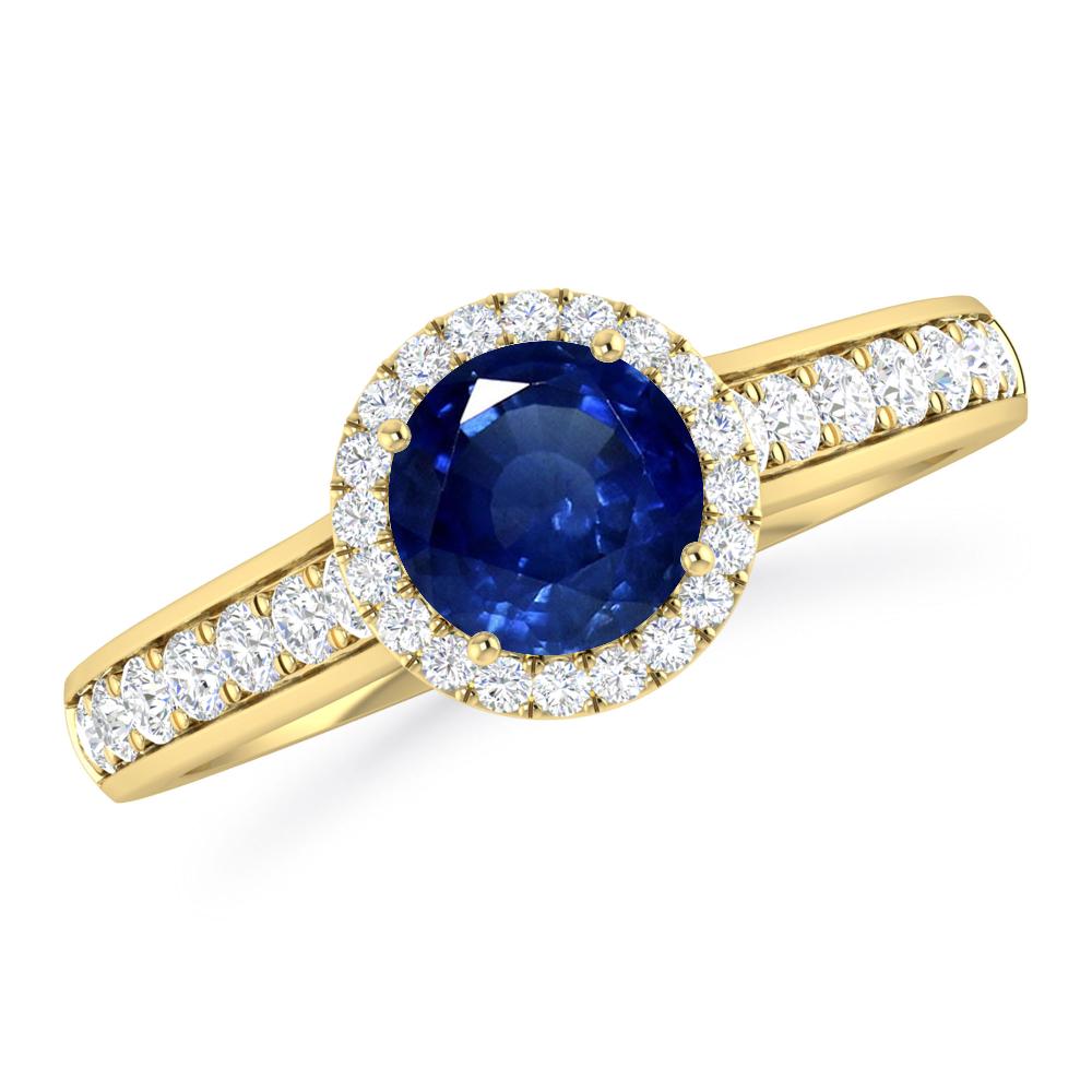 Yellow Gold - Sapphire