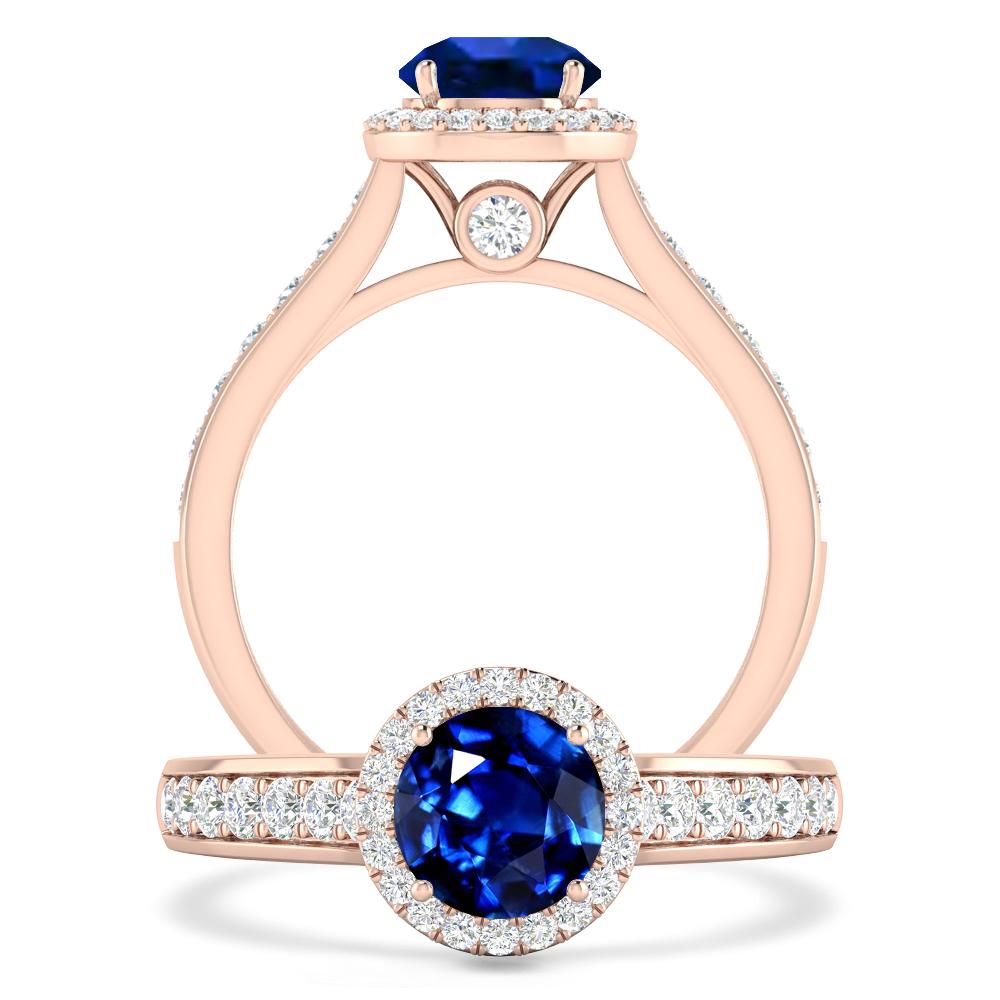 Rose Gold - Sapphire