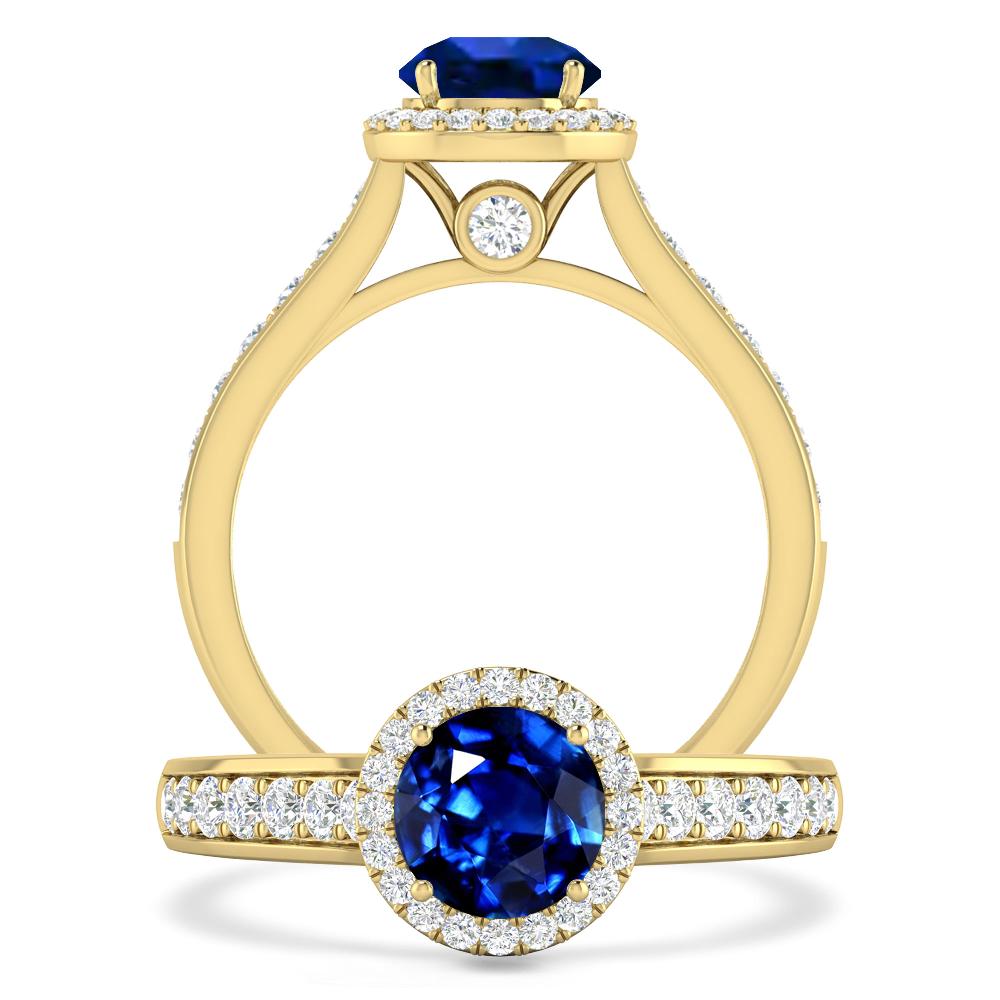 Yellow Gold - Sapphire