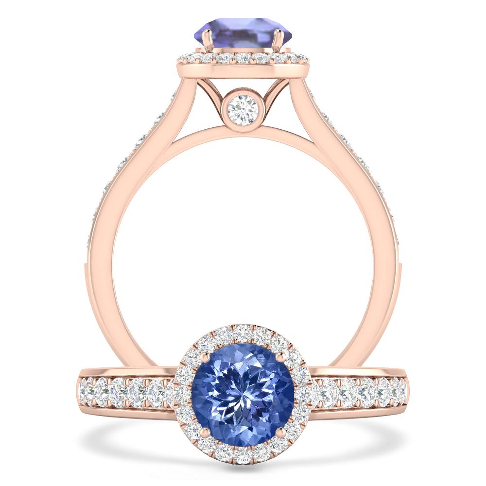 Rose Gold - Tanzanite