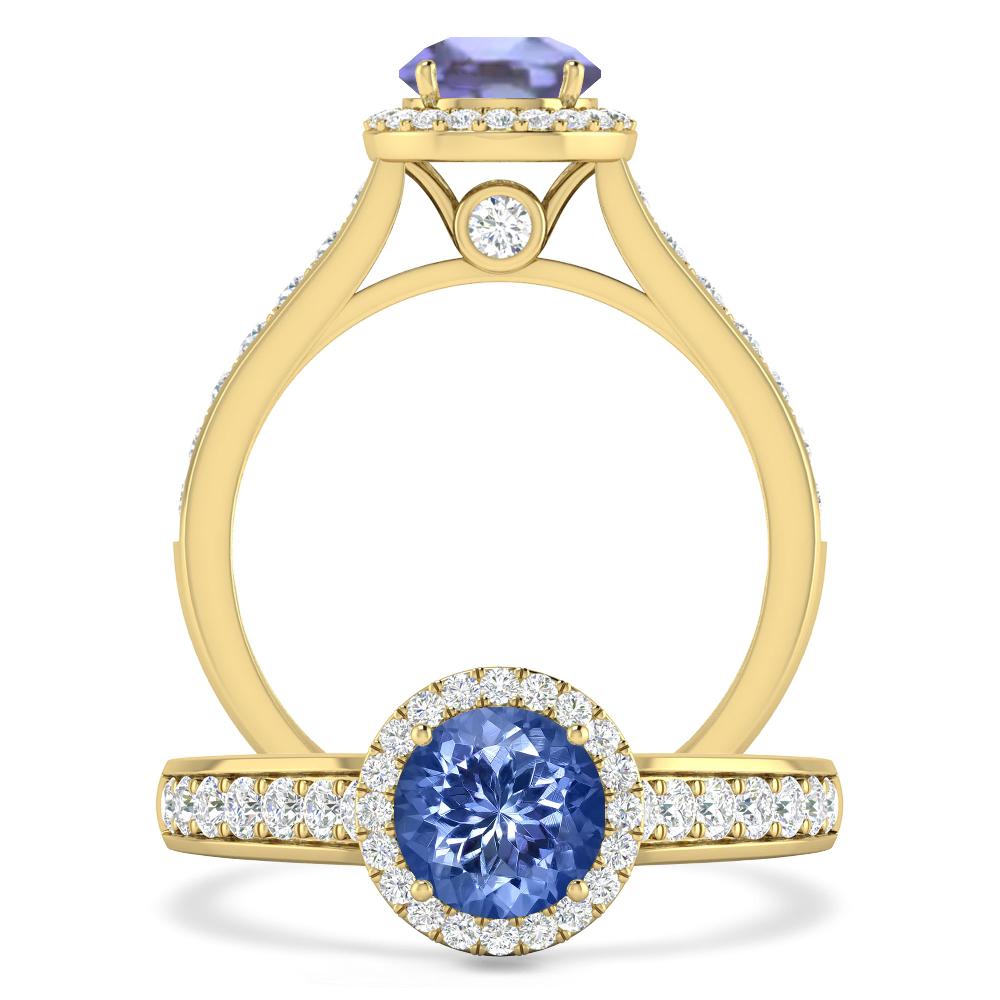 Yellow Gold - Tanzanite