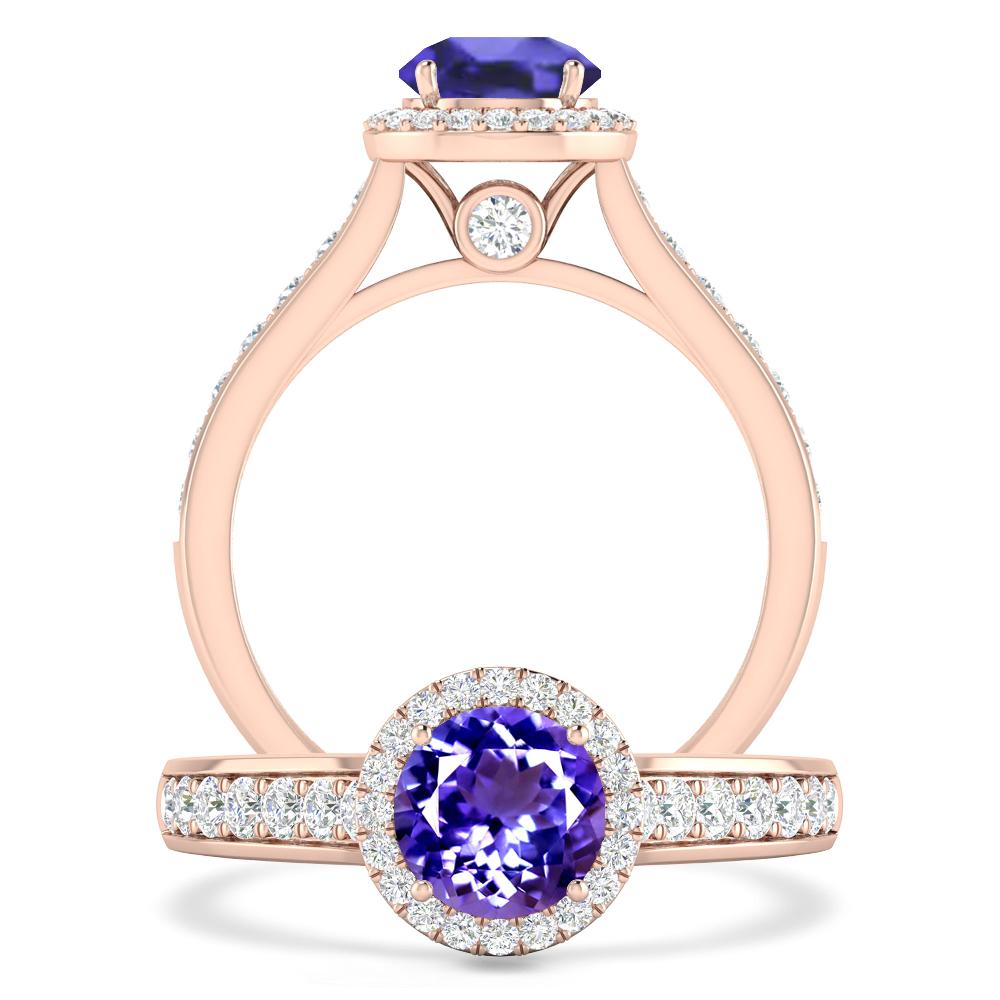 Rose Gold - Tanzanite