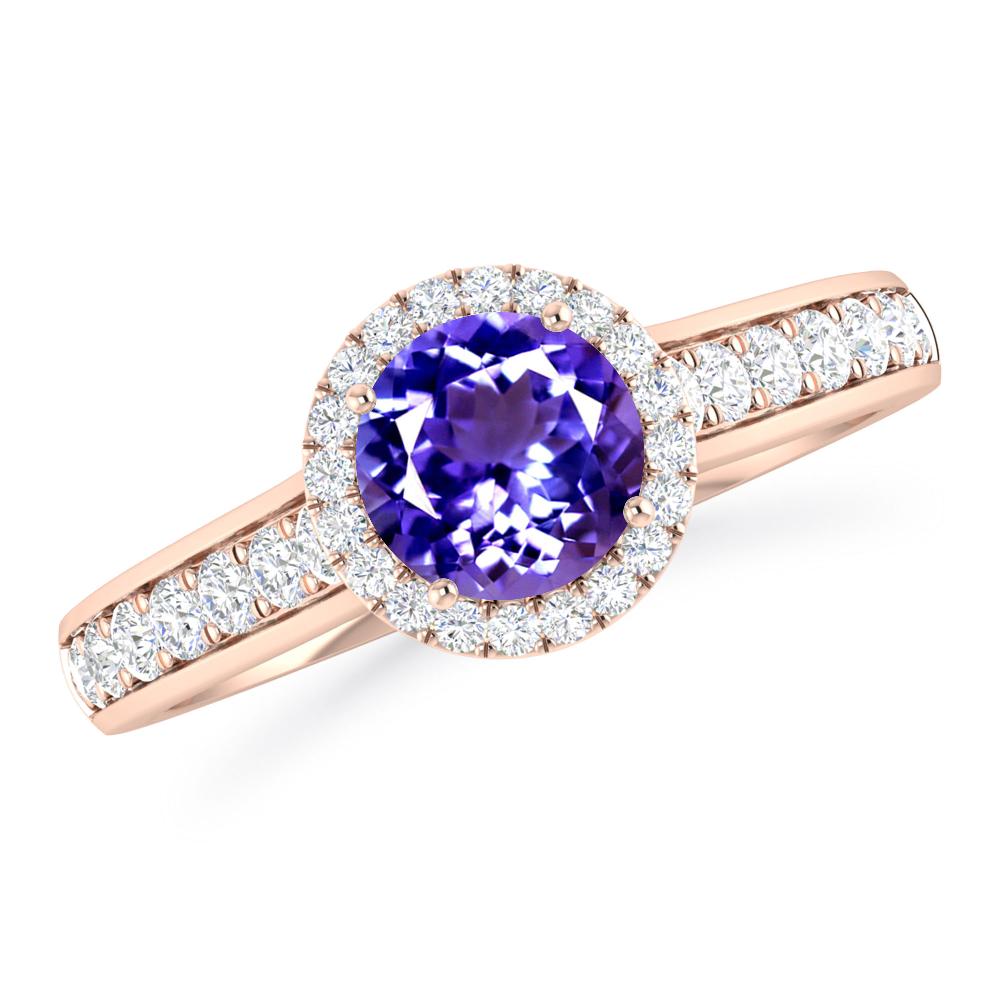 Rose Gold - Tanzanite