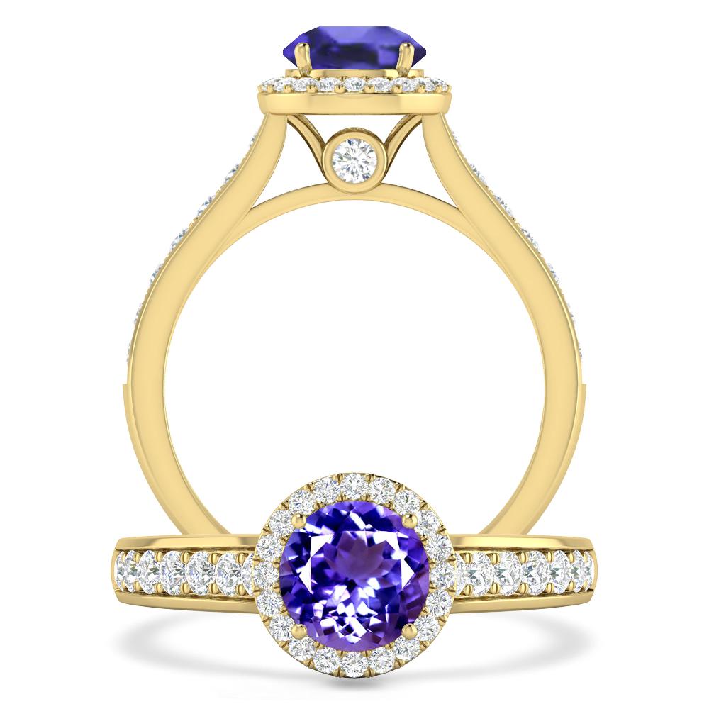 Yellow Gold - Tanzanite