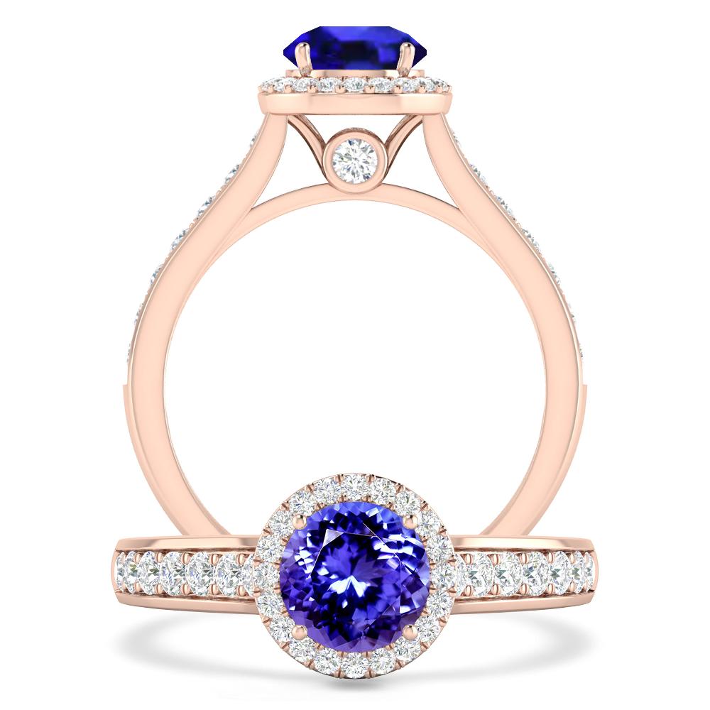 Rose Gold - Tanzanite