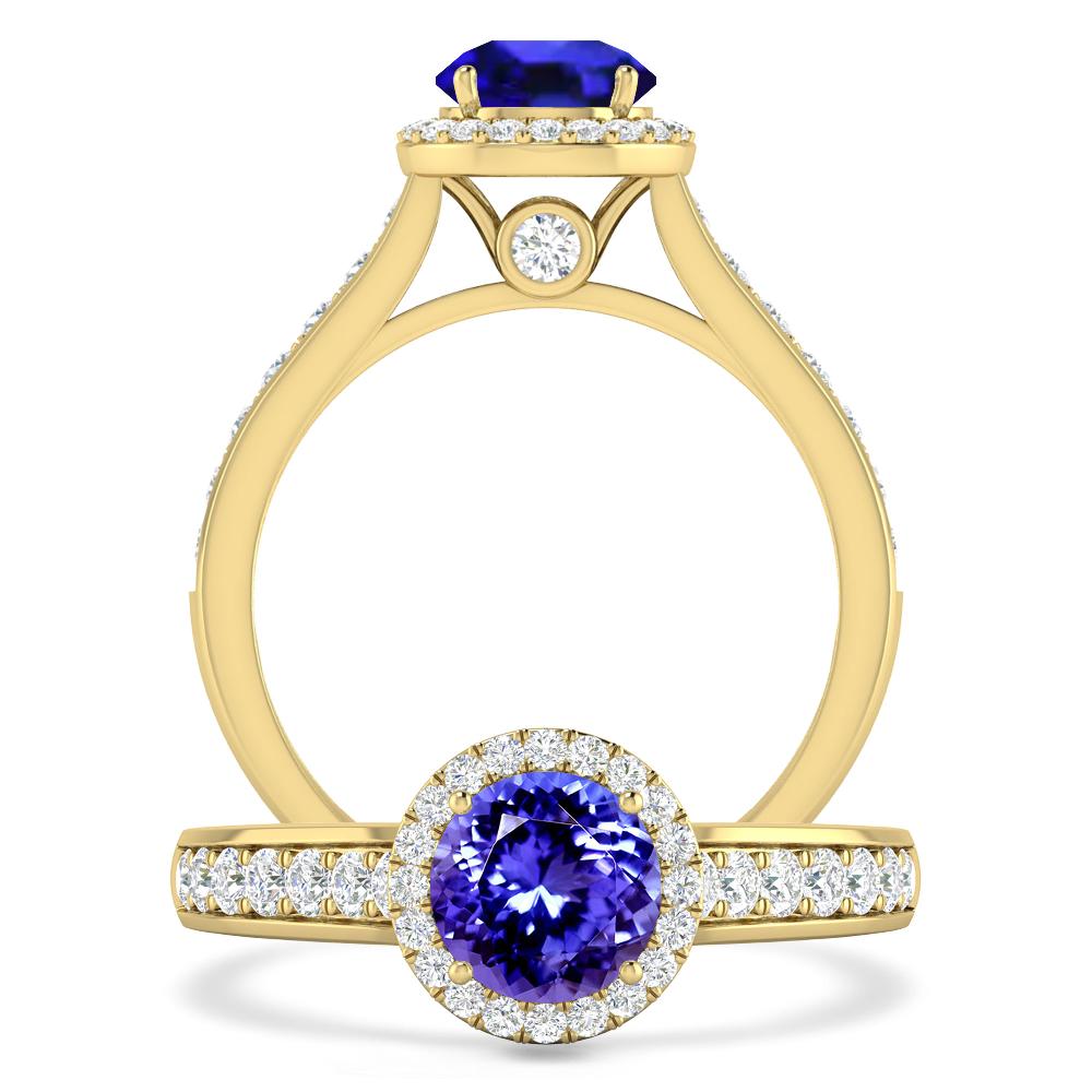Yellow Gold - Tanzanite