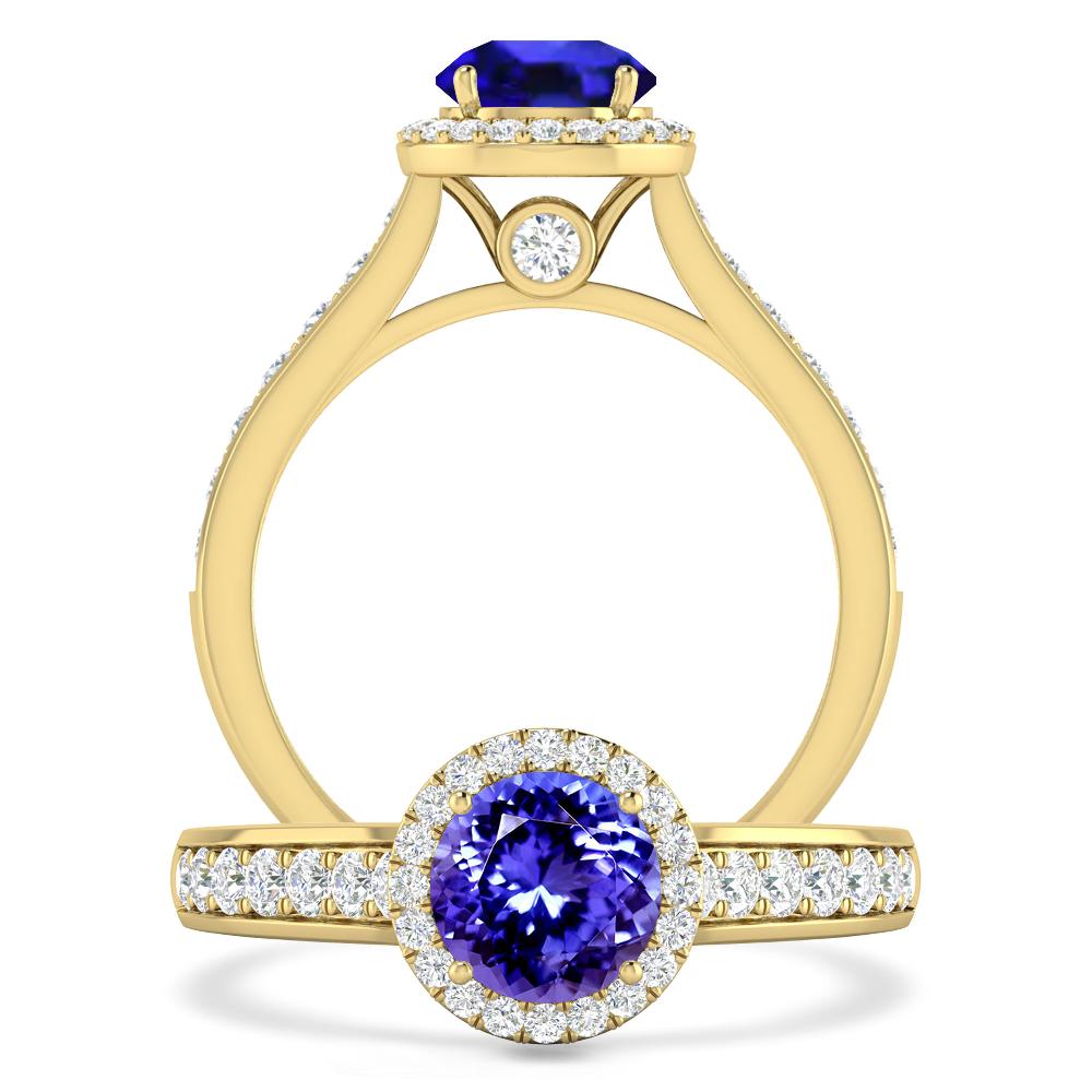 Yellow Gold - Tanzanite