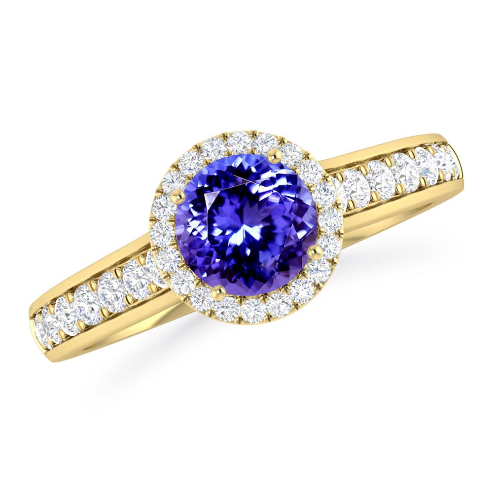 Yellow Gold - Tanzanite