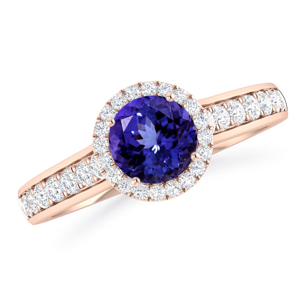 Rose Gold - Tanzanite