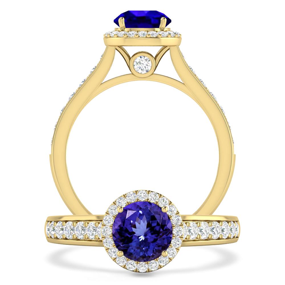 Yellow Gold - Tanzanite