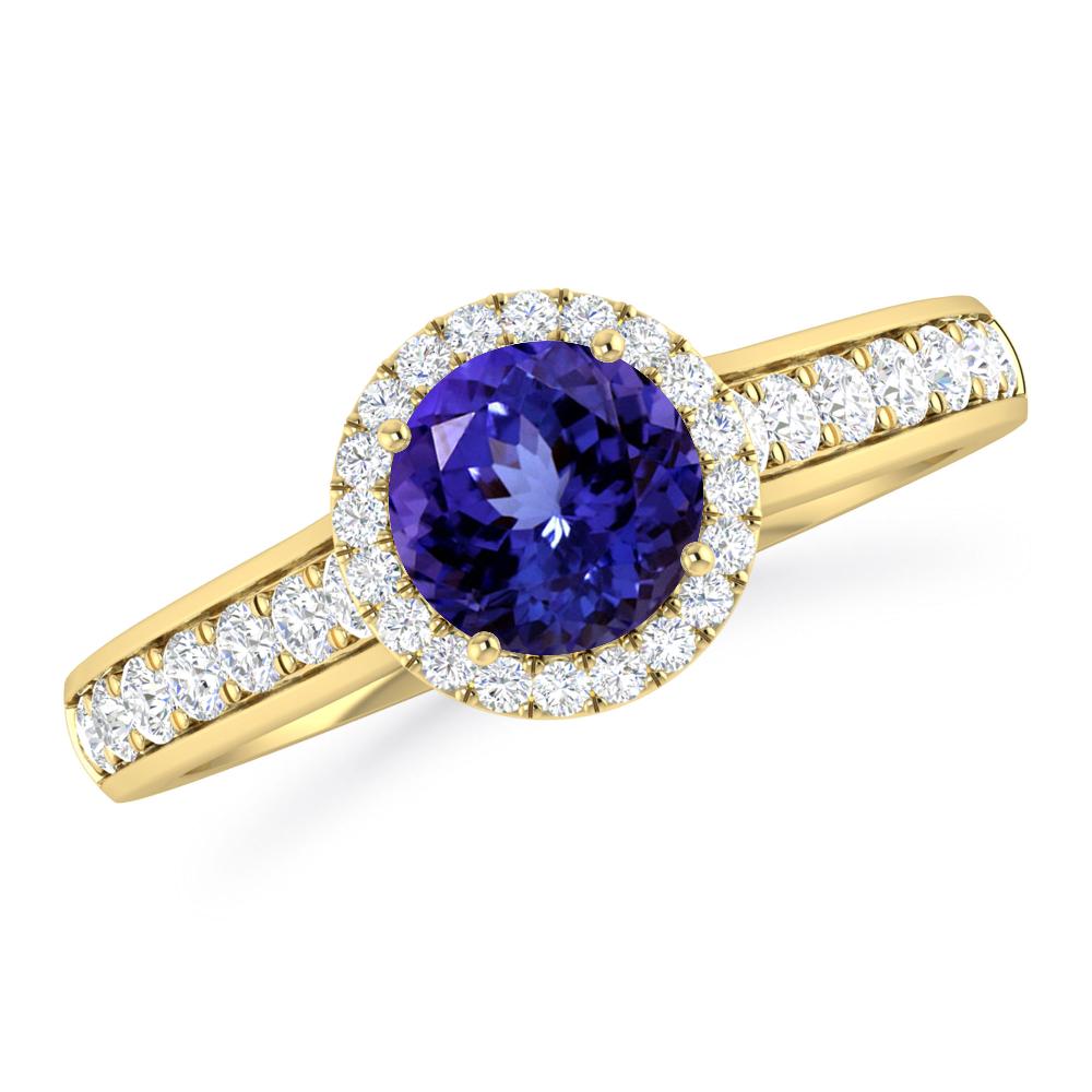 Yellow Gold - Tanzanite