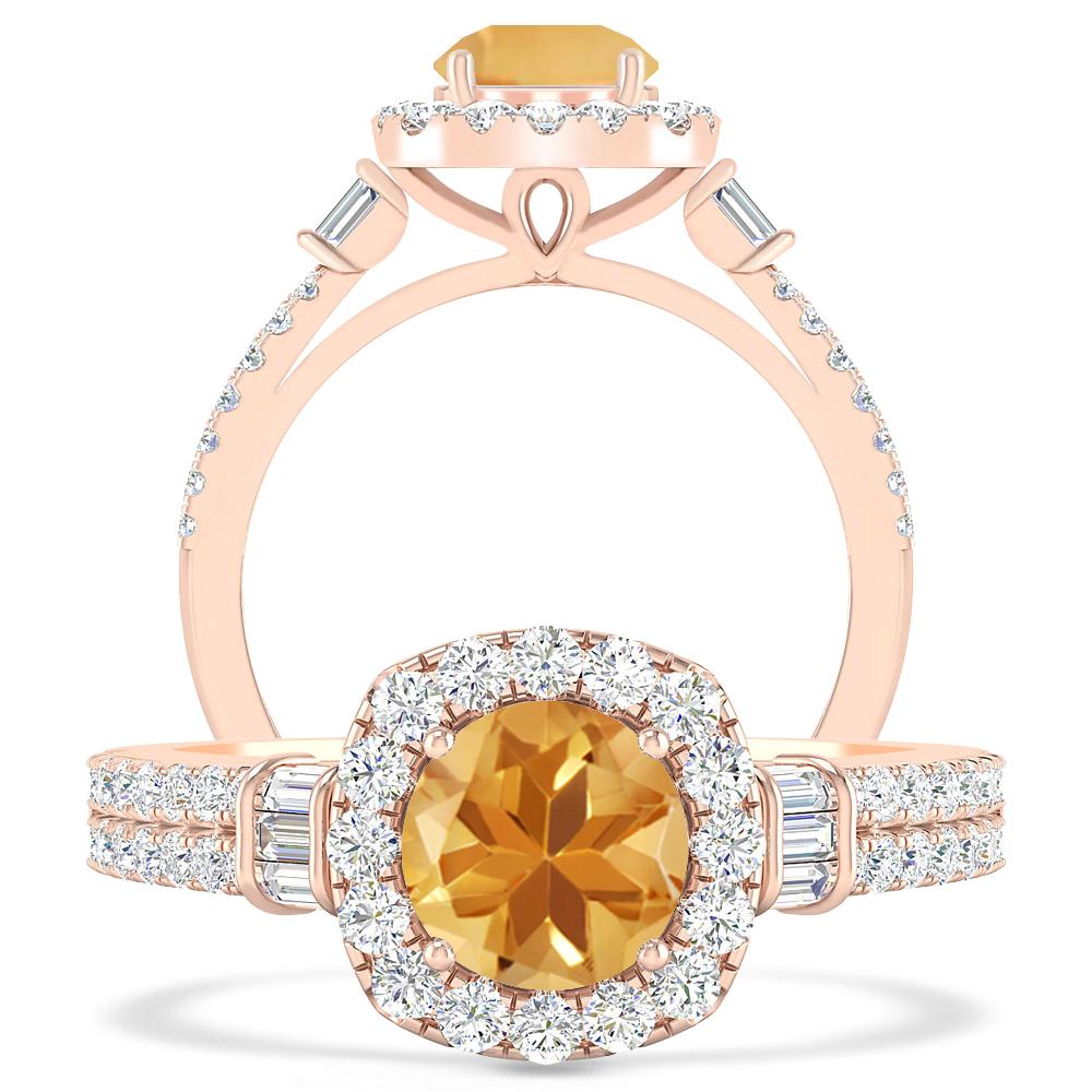 Rose Gold - Citrine