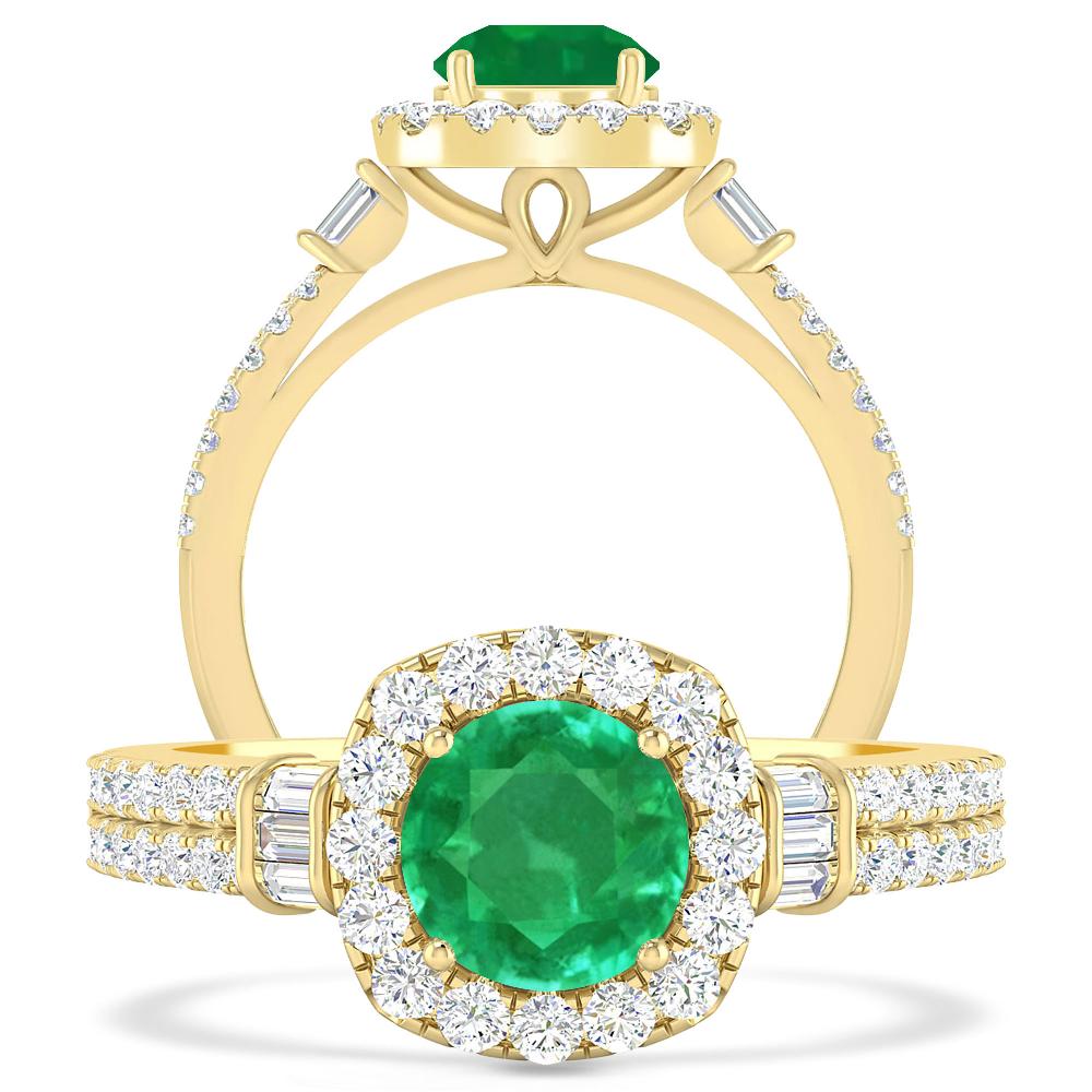 Yellow Gold - Emerald
