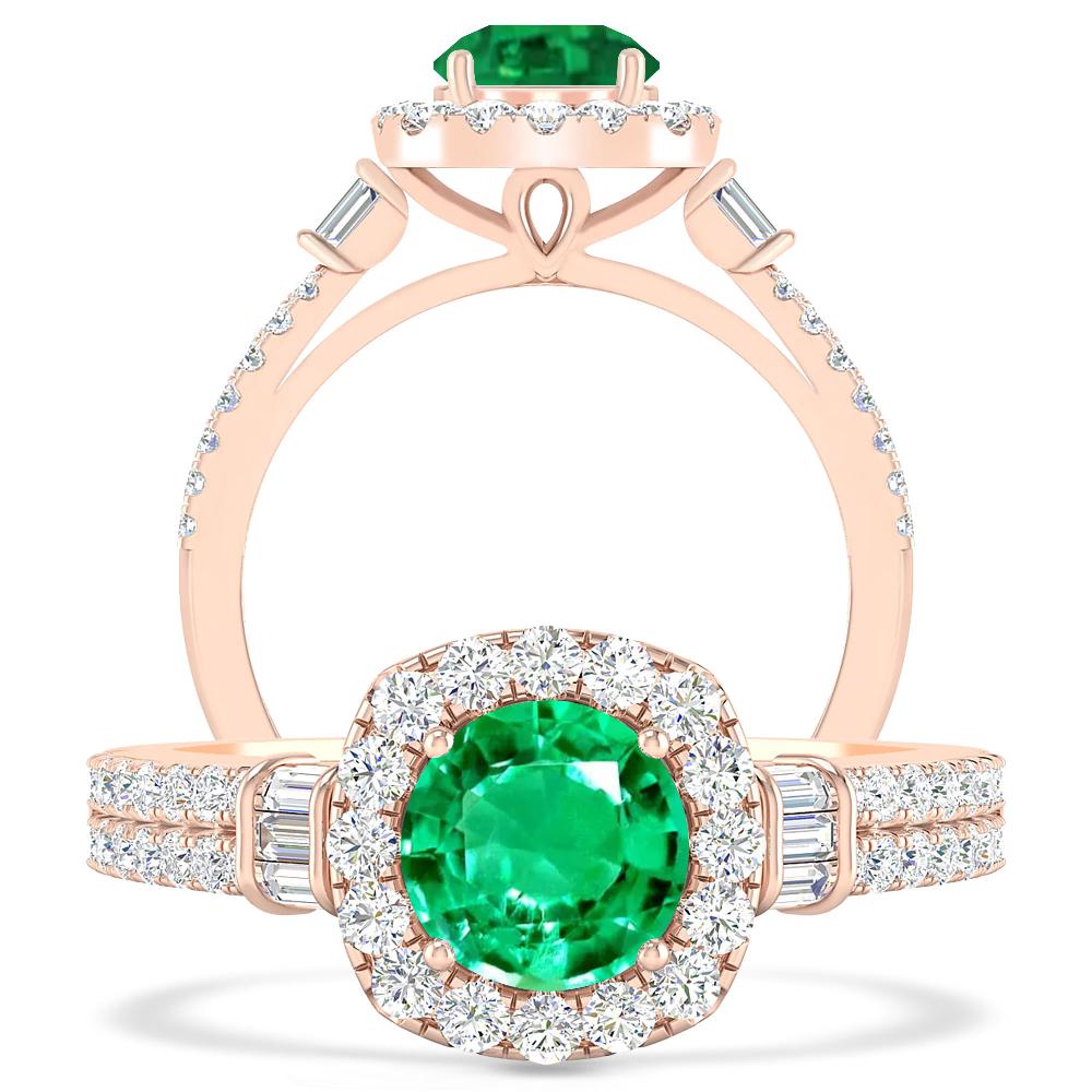 Rose Gold - Emerald