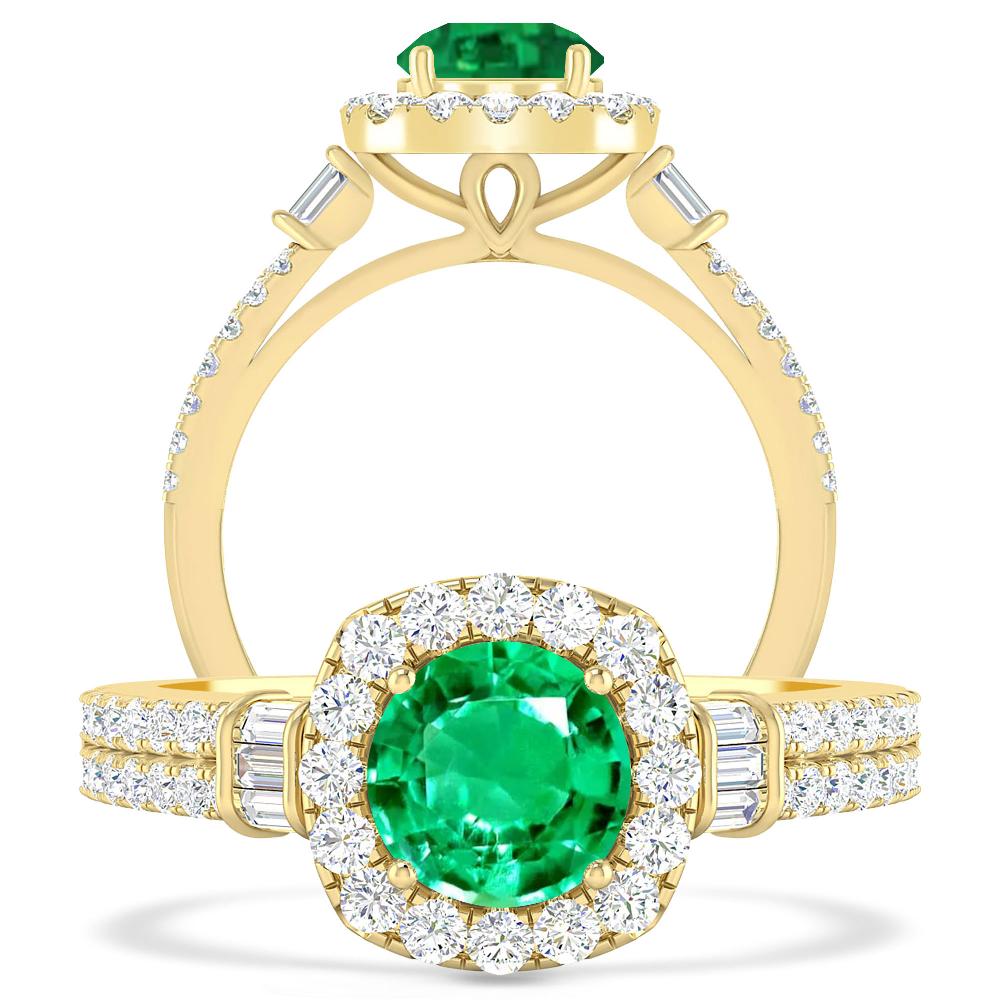 Yellow Gold - Emerald