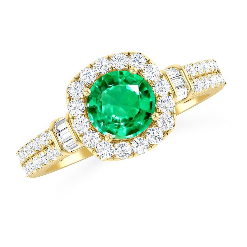 Yellow Gold - Emerald