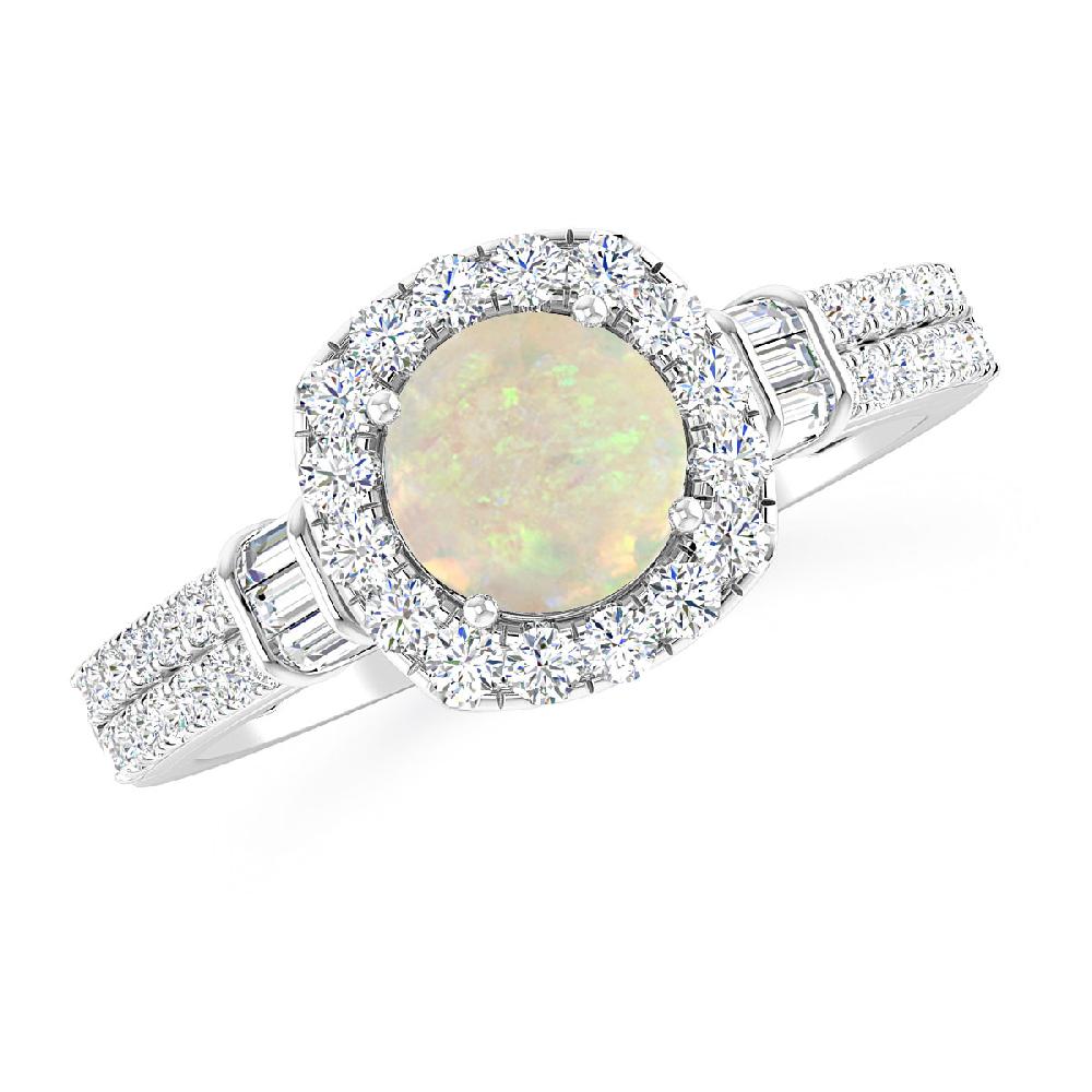 White Gold - Opal