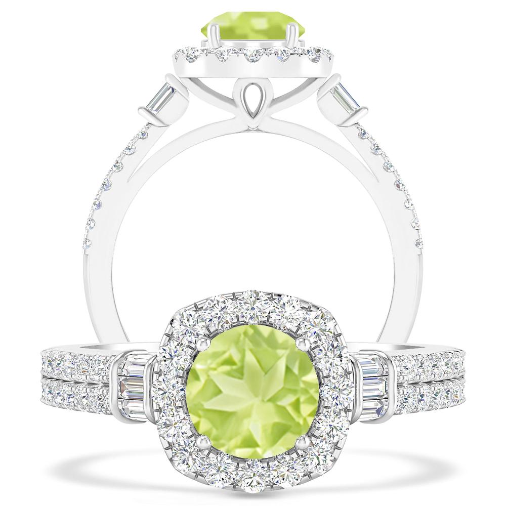 White Gold - Peridot