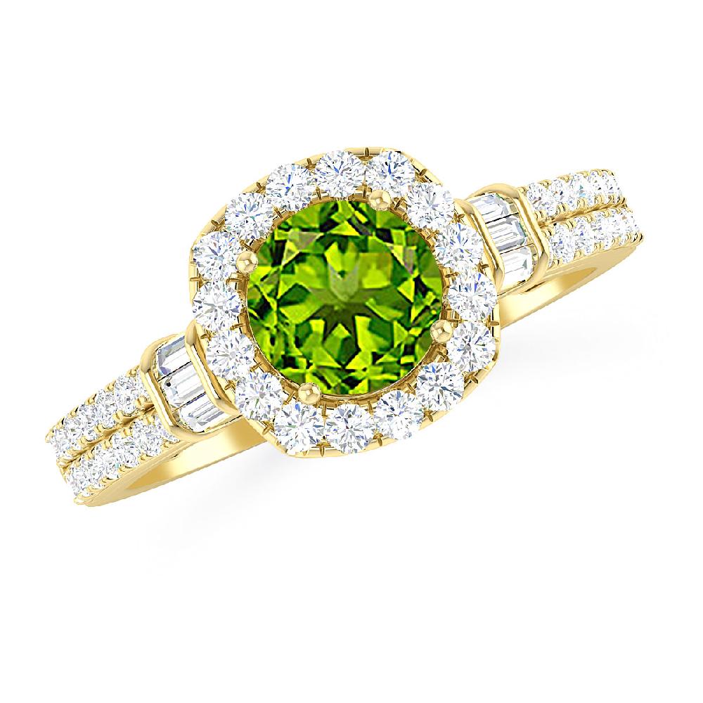 Yellow Gold - Peridot