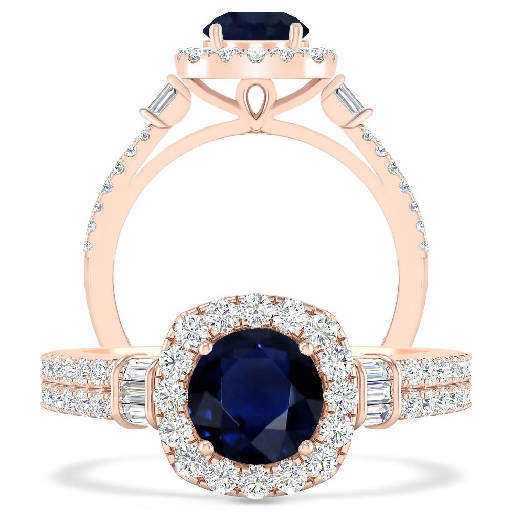 Rose Gold - Sapphire