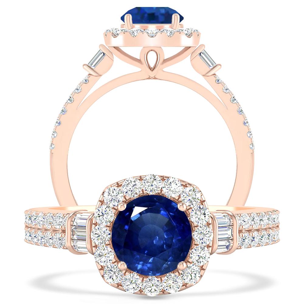 Rose Gold - Sapphire