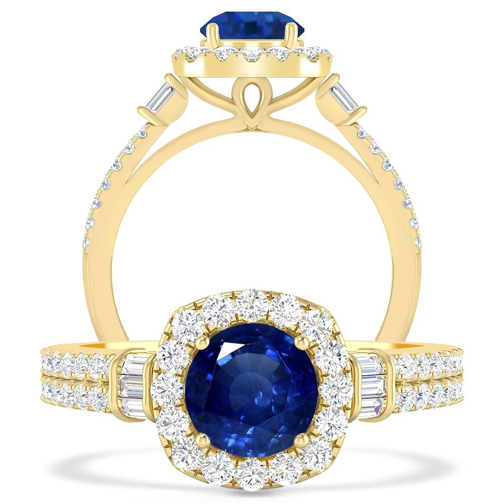 Yellow Gold - Sapphire