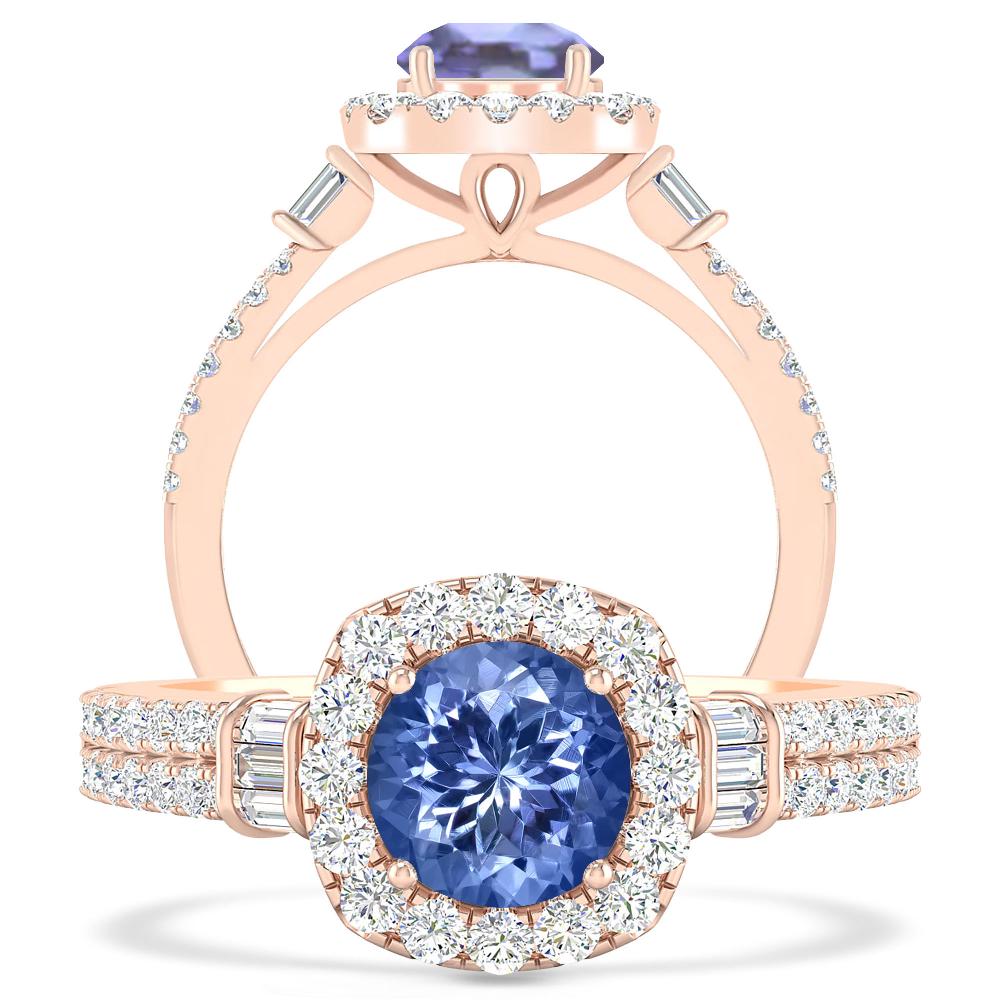 Rose Gold - Tanzanite