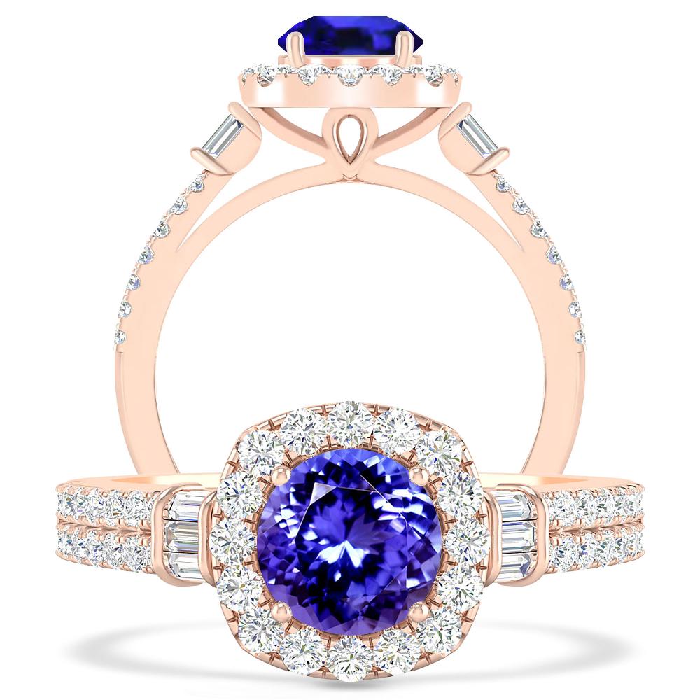 Rose Gold - Tanzanite