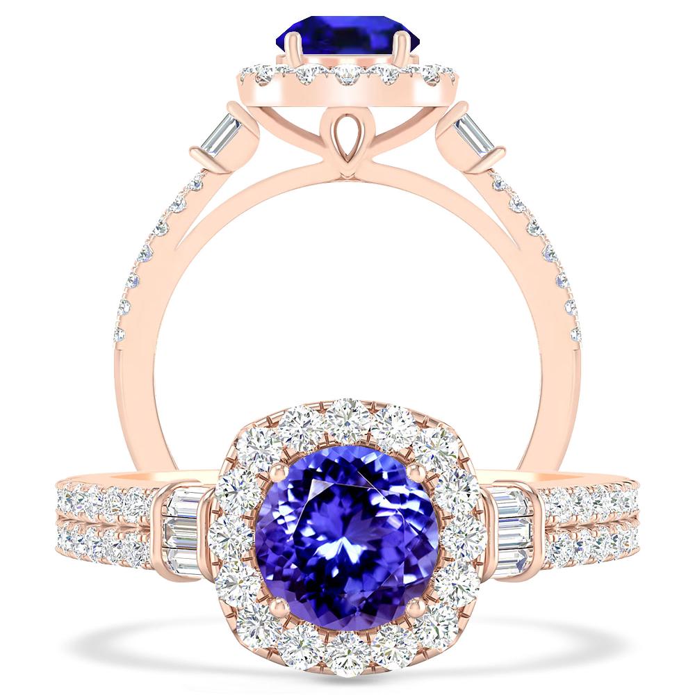 Rose Gold - Tanzanite