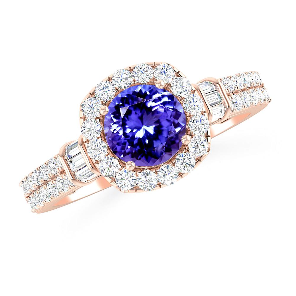 Rose Gold - Tanzanite