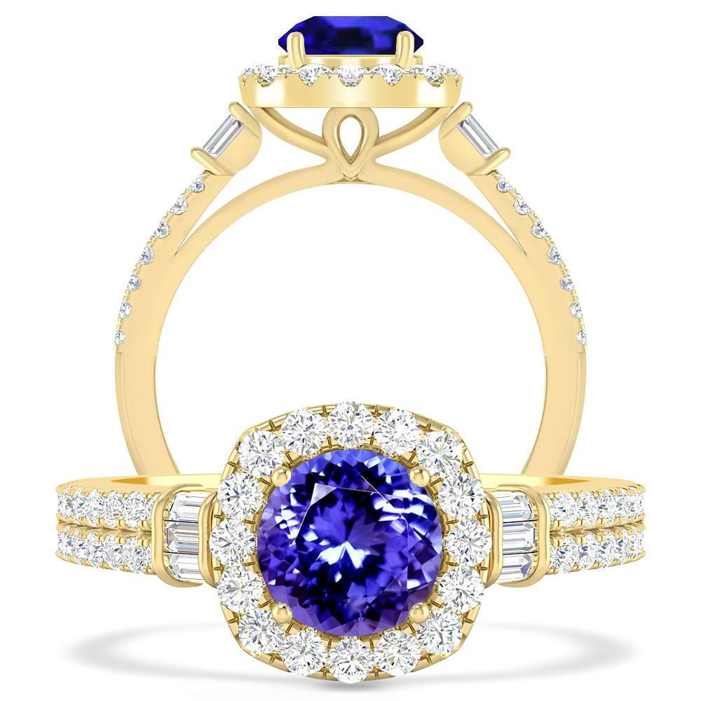 Yellow Gold - Tanzanite