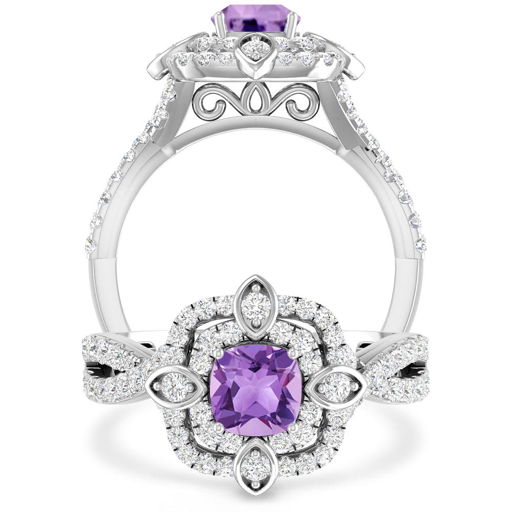 White Gold - Amethyst