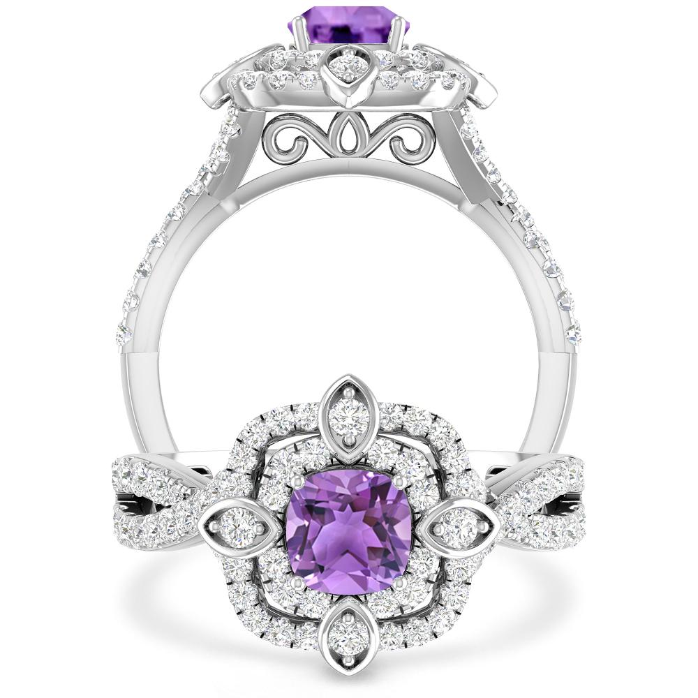 White Gold - Amethyst