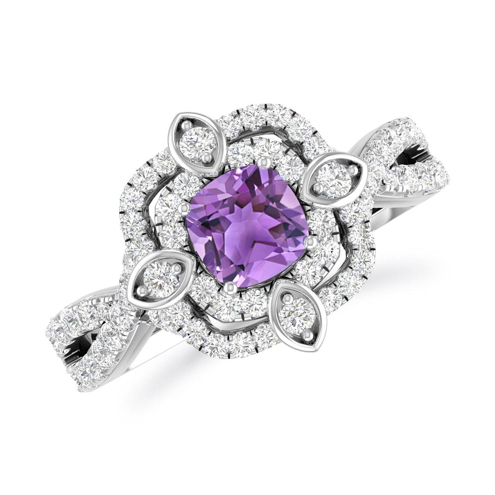 White Gold - Amethyst